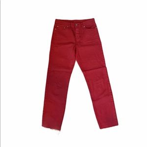 Red Levi’s Jeans